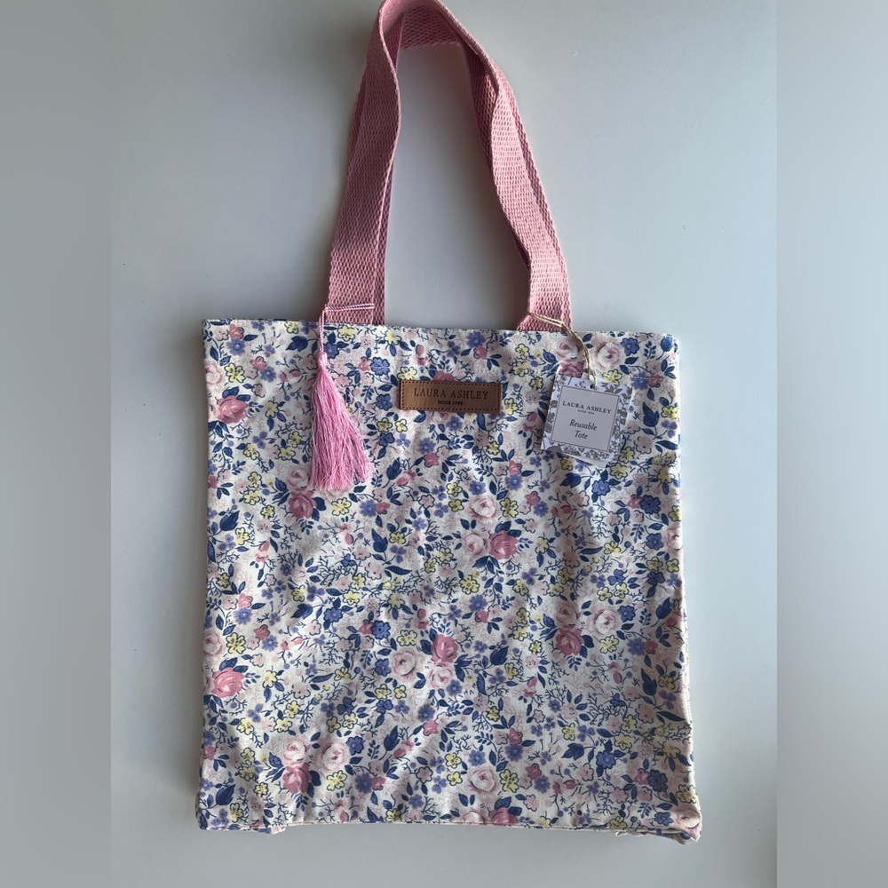 NWT Laura Ashley Canvas Tote Bag